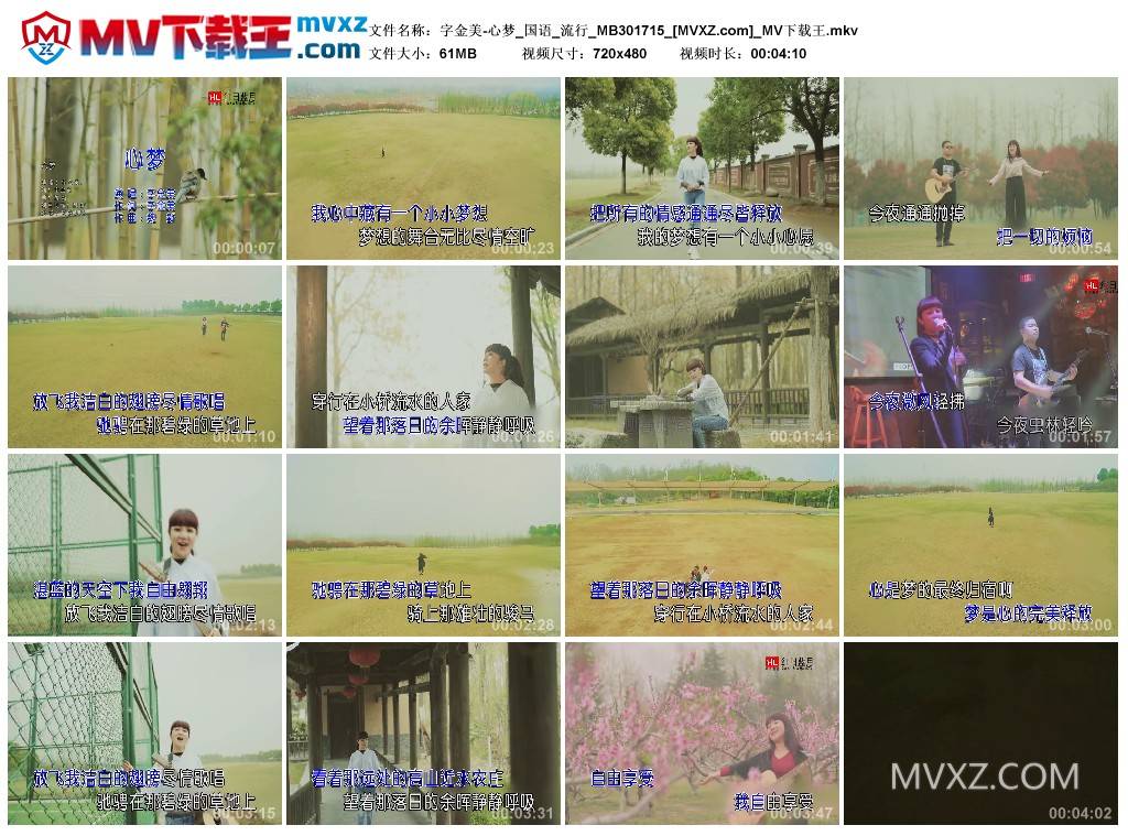 字金美-心梦_国语_流行_MB301715